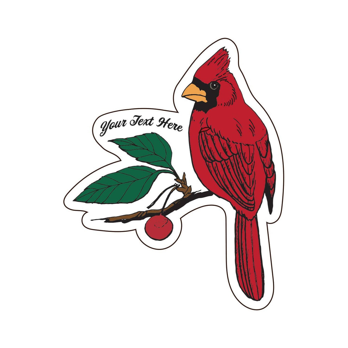 Fayetteville Cardinal Sticker.