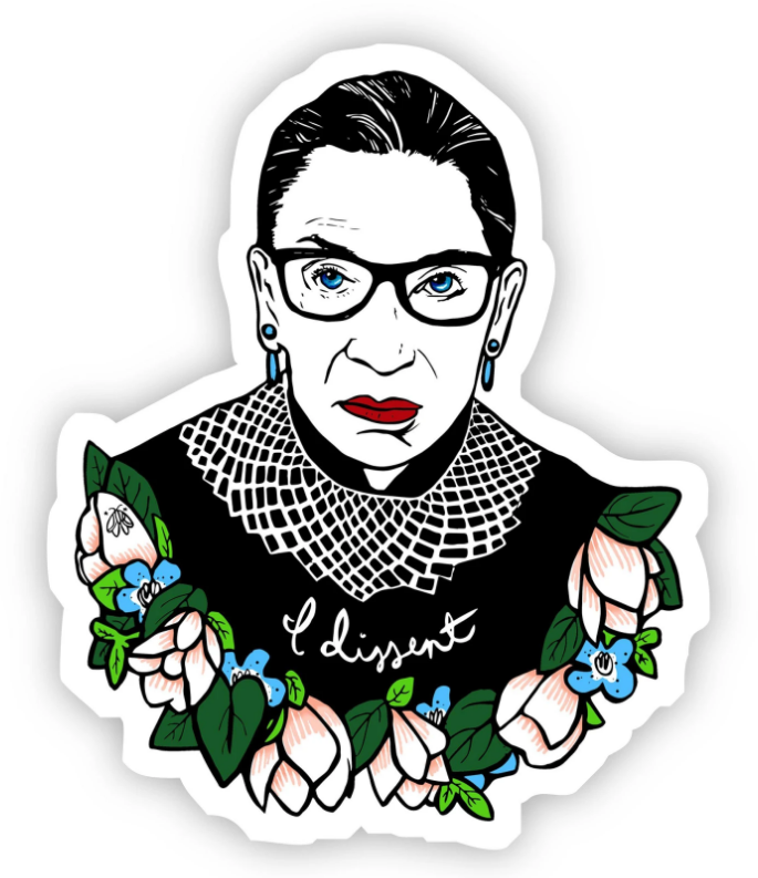 Ruth Bader Ginsburg Sticker.