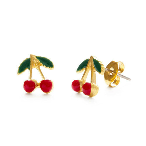 Cherry Stud Earrings.