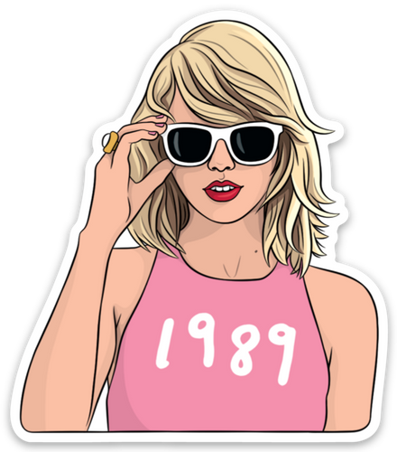 Taylor Swift 1989 Die Cut Sticker.