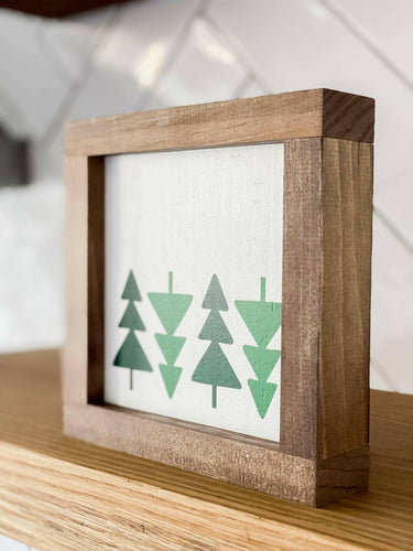 Tree Pattern | Christmas Wood Sign.