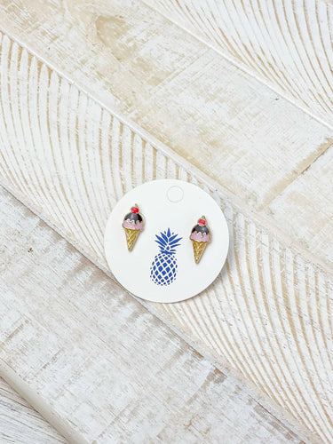 Dessert Enamel Stud Earrings.