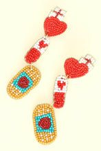 Load image into Gallery viewer, Nurse Appreciation Dangle Earrings.
