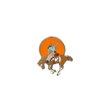Load image into Gallery viewer, Sunset Cowboy Enamel Pin
