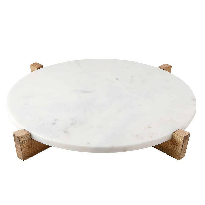 Marble and Mango Wood Tray 14