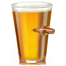 Load image into Gallery viewer, 50 Caliber Real Bullet Pint Glass
