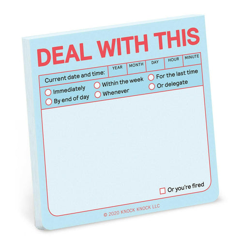 Deal with This Sticky Note (Pastel Version).