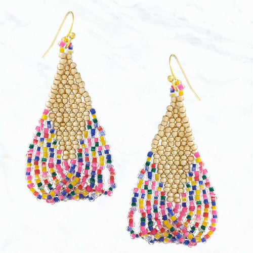 Seed Bead Fashion Earrings.