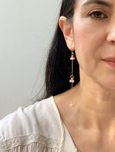 Load image into Gallery viewer, Long Petite Pearl Earrings
