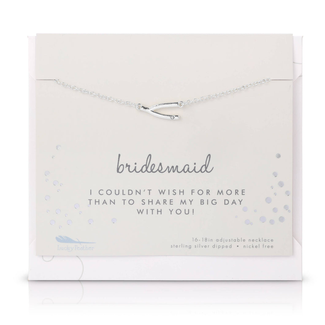 Best Day Ever Necklace + card/env - Bridesmaid