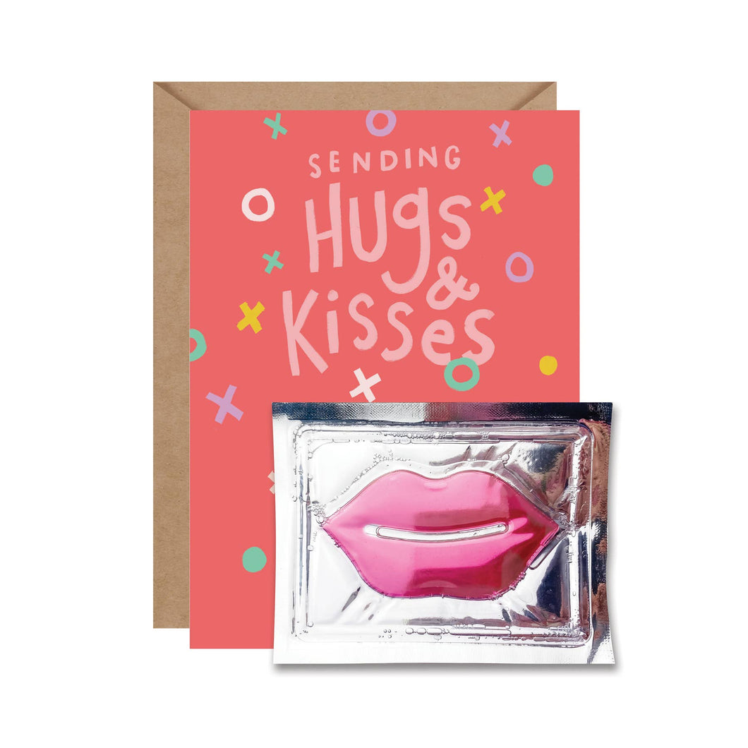 Lip Facial Card - Hugs & Kisses