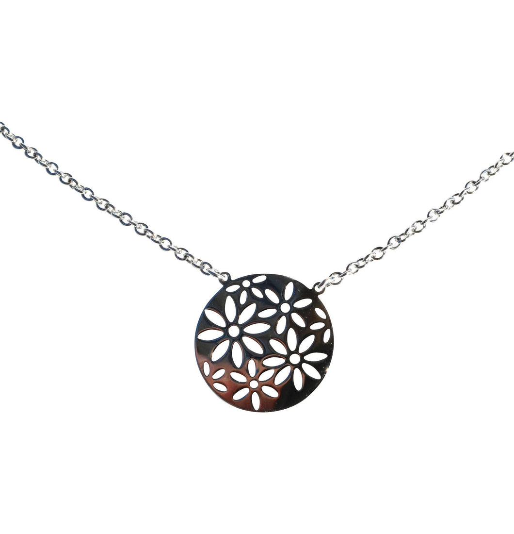Daisies - Sterling Silver Delicate Necklace