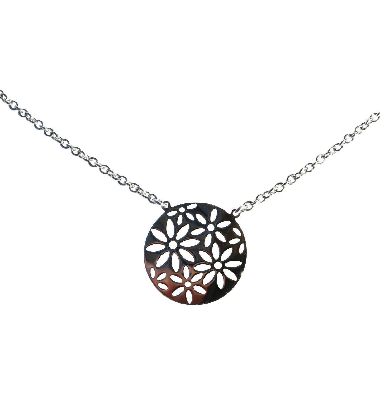 Daisies - Sterling Silver Delicate Necklace.