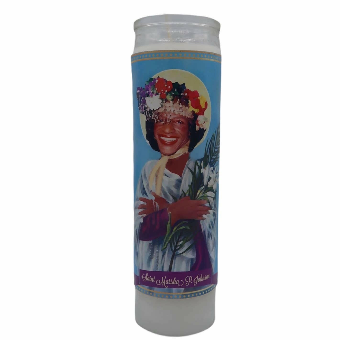 Marsha P. Johnson Devotional Prayer Saint Candle.