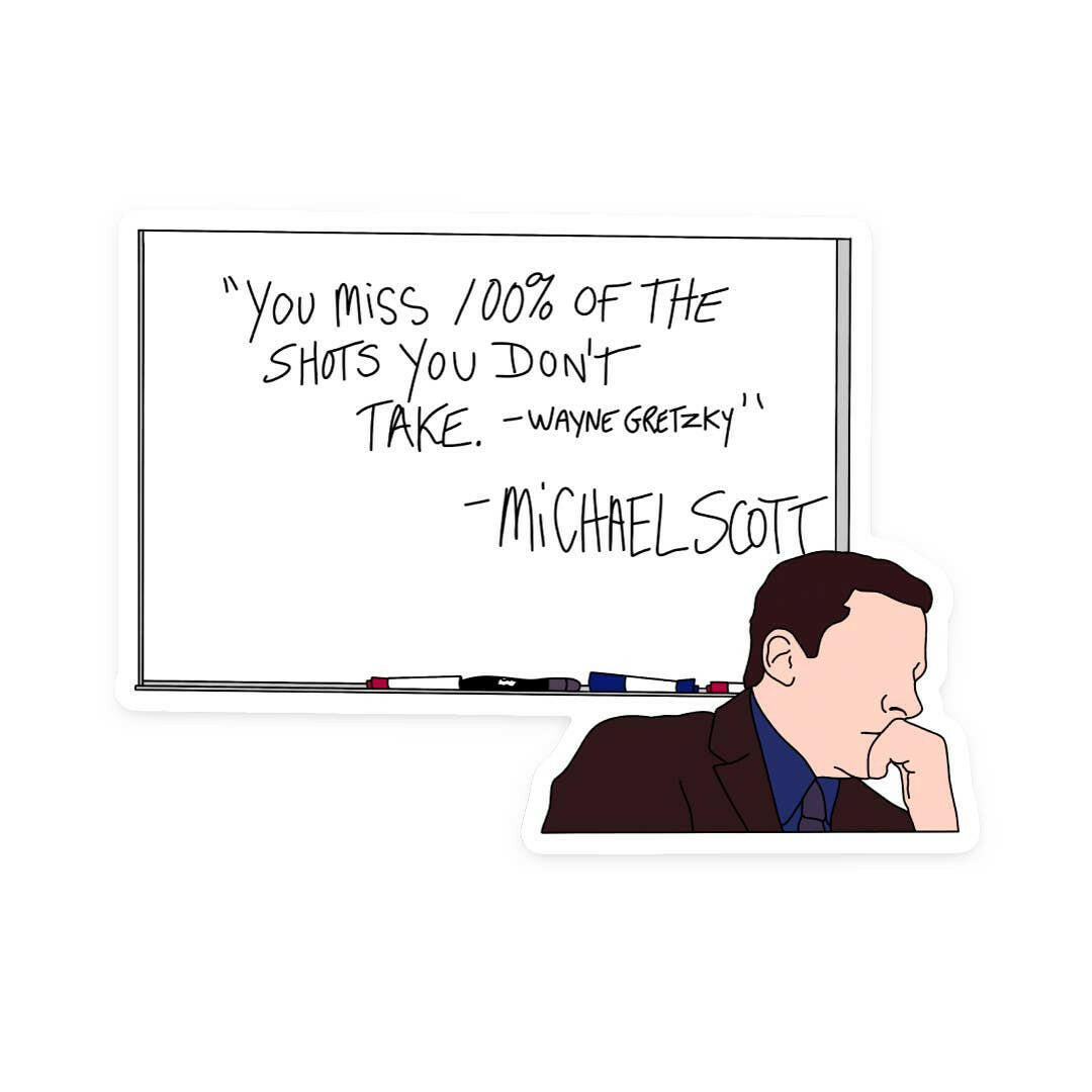 Michael Scott Wayne Gretzky Quote Magnet.