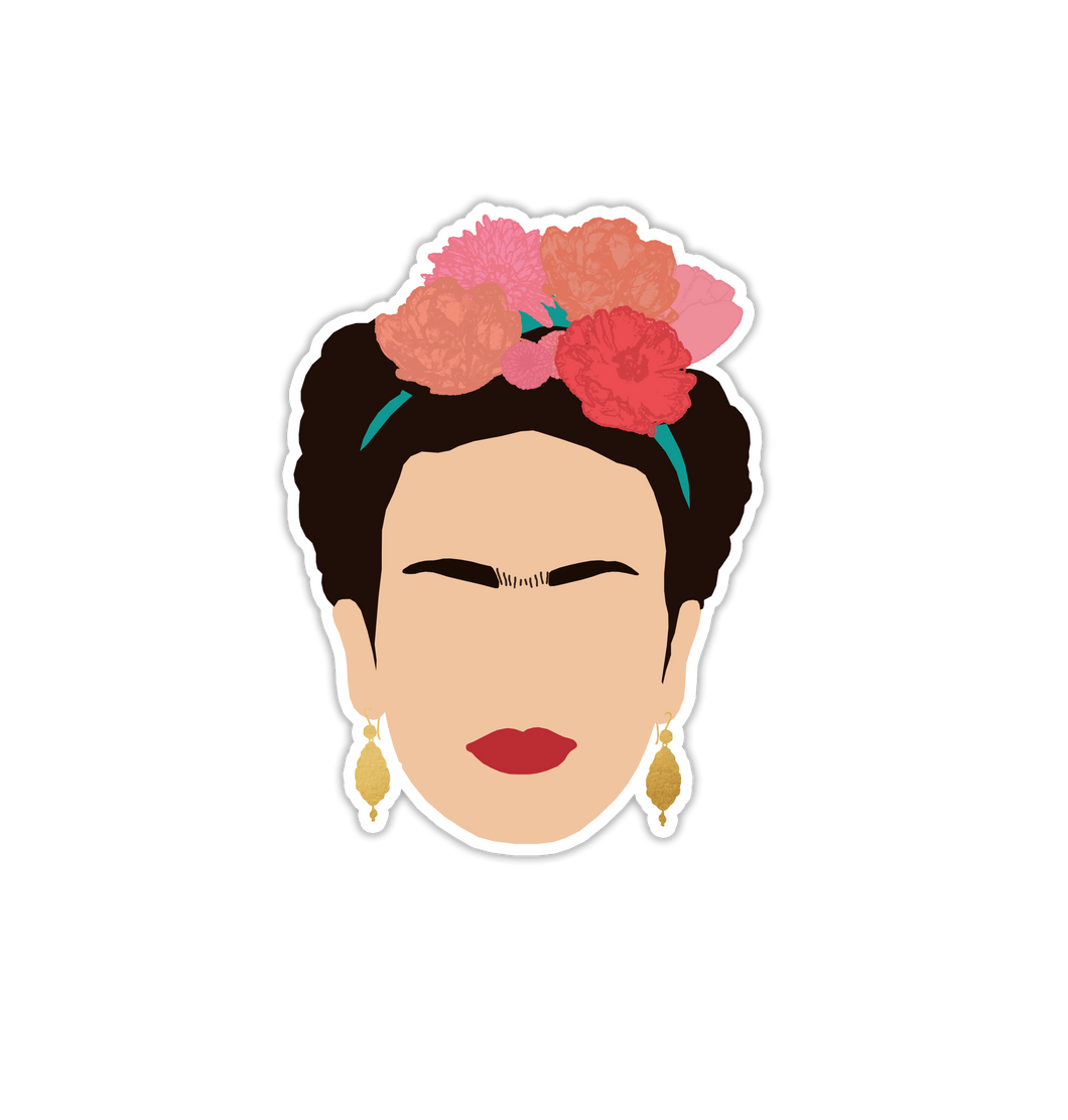 Frida Kahlo Flower Crown Sticker
