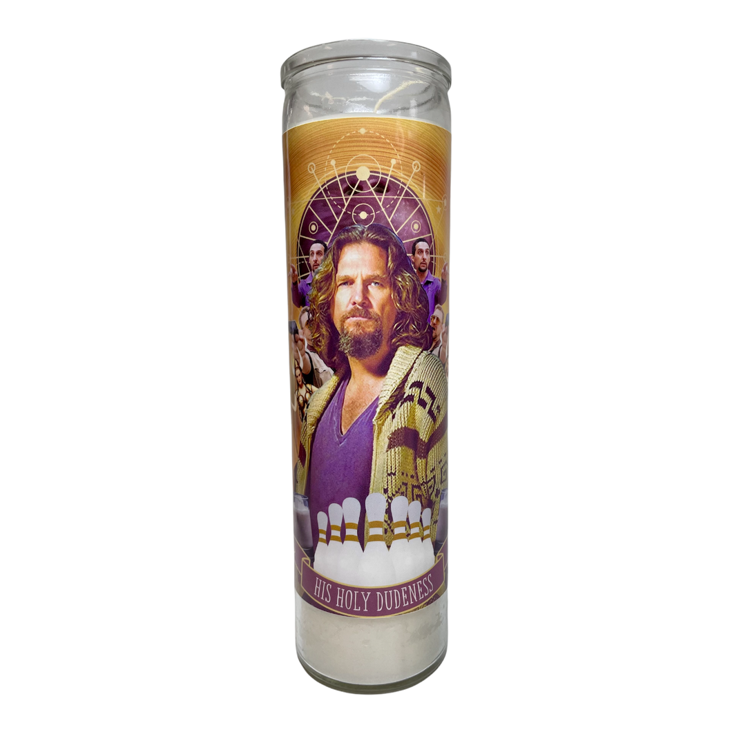 The Luminary Big Lebowski Jeff Bridges Altar Prayer Candle