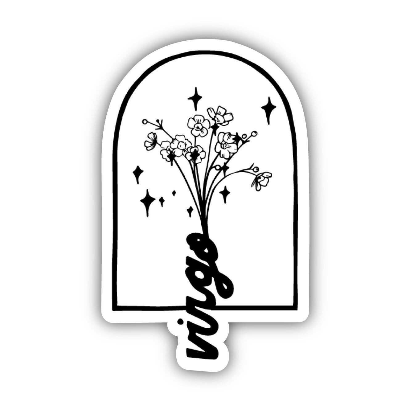 Virgo Buttercup Zodiac Sticker.