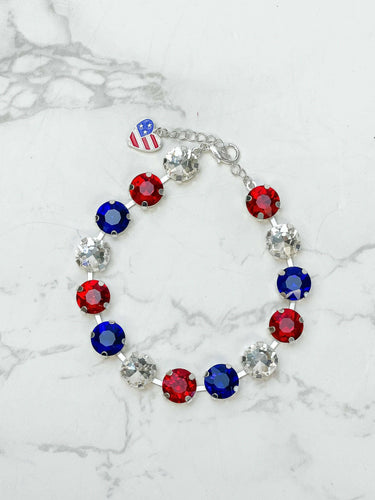 Patriotic Jewel Charm Bracelet.