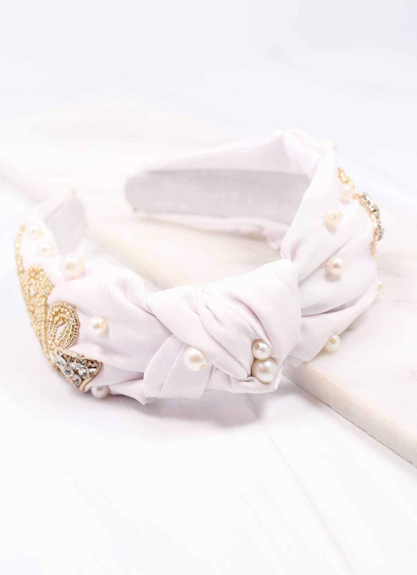 Bride Embellished Headband WHITE.