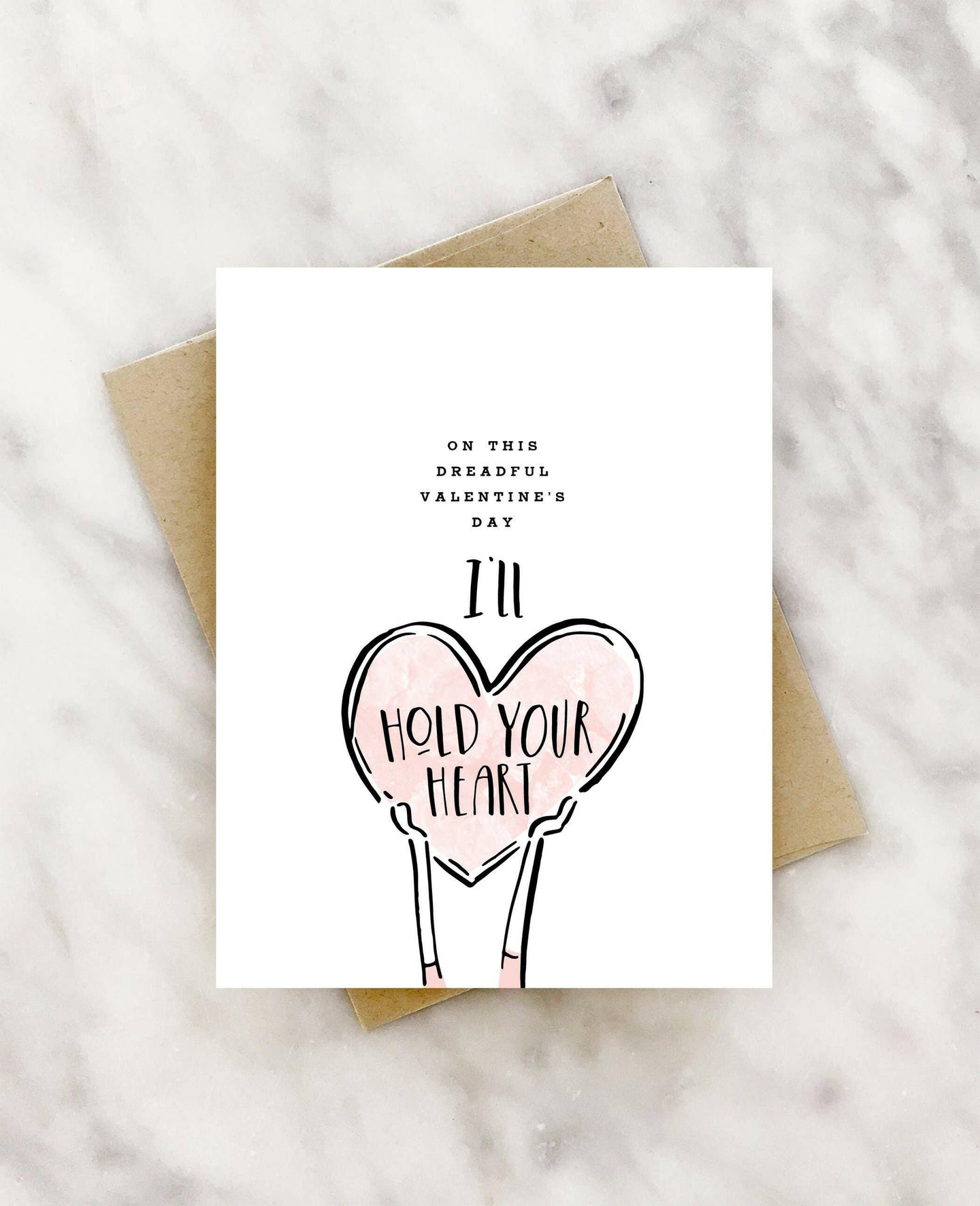 I'll hold your heart empathy valentine's card.