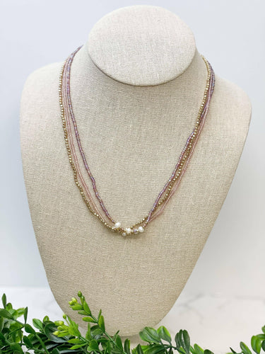 Freshwater Pearl Multi Strand Necklace.