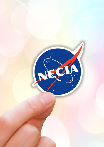 necia funny latina sticker.