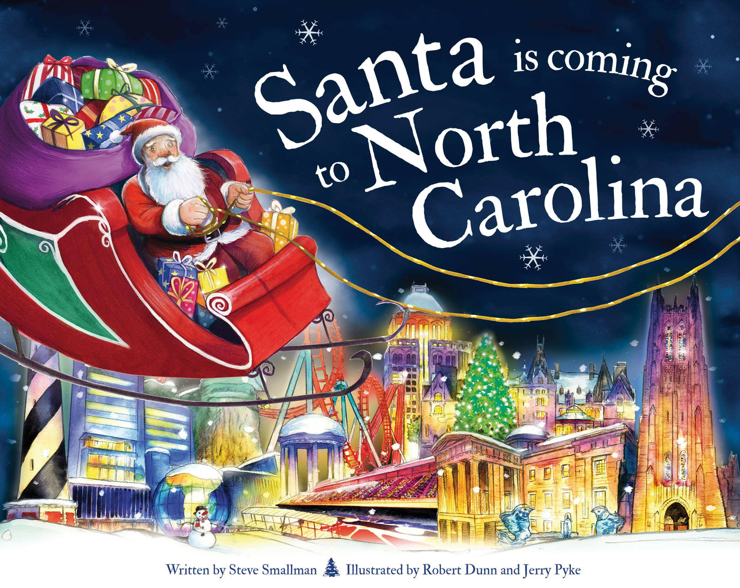 Santa is Coming to North Carolina (hardcover).