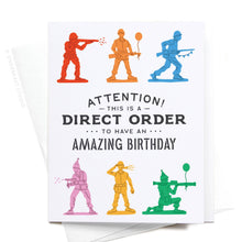 Load image into Gallery viewer, Direct Order Army Men Birthday Greeting Card
