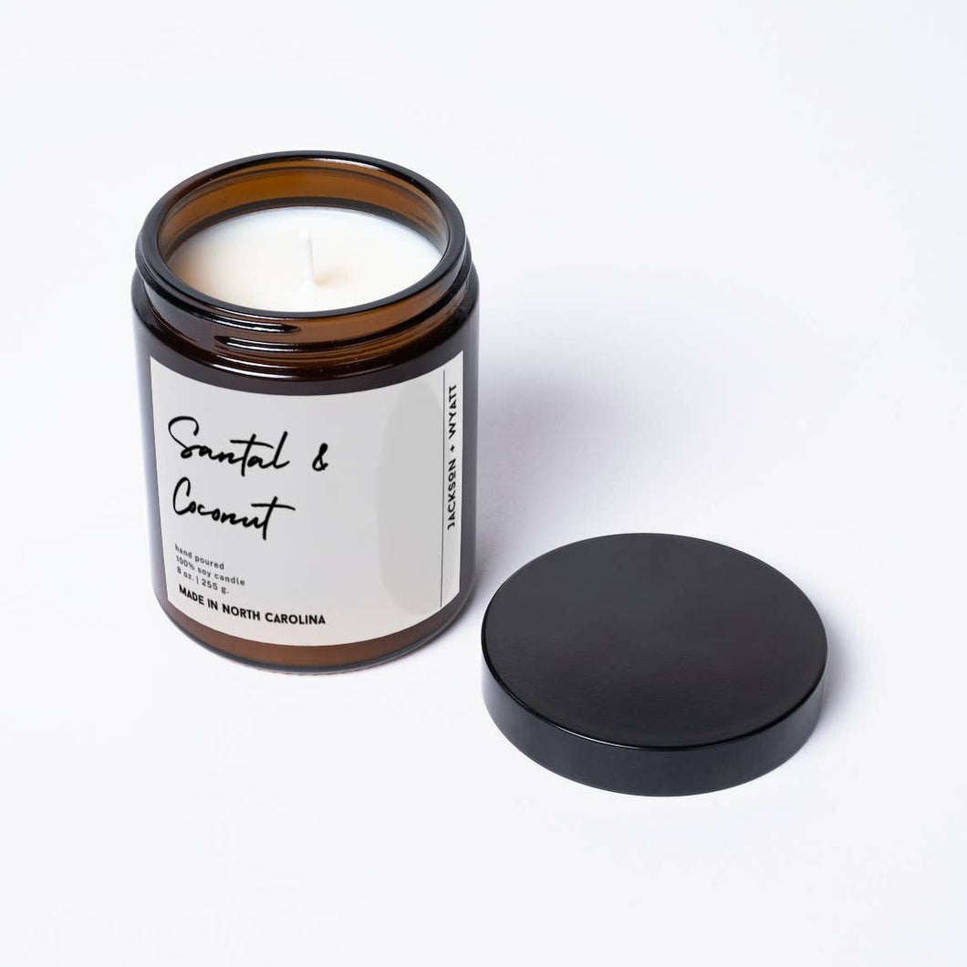 Santal & Coconut - Organic Soy Candle - Spring/Summer