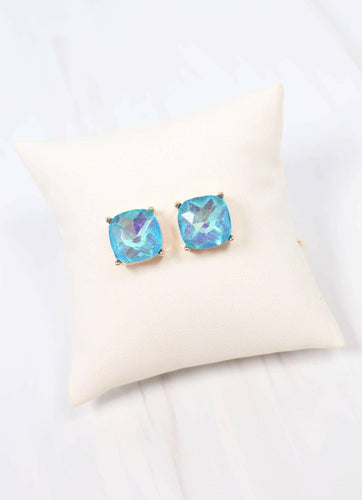 Julien Stone Stud Earring BLUE OPAL.