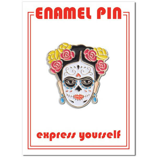 Frida Day of the Dead Pin.