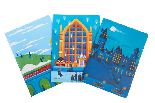 Harry Potter: Exploring Hogwarts™  Sewn Notebook Collection (Set of 3).