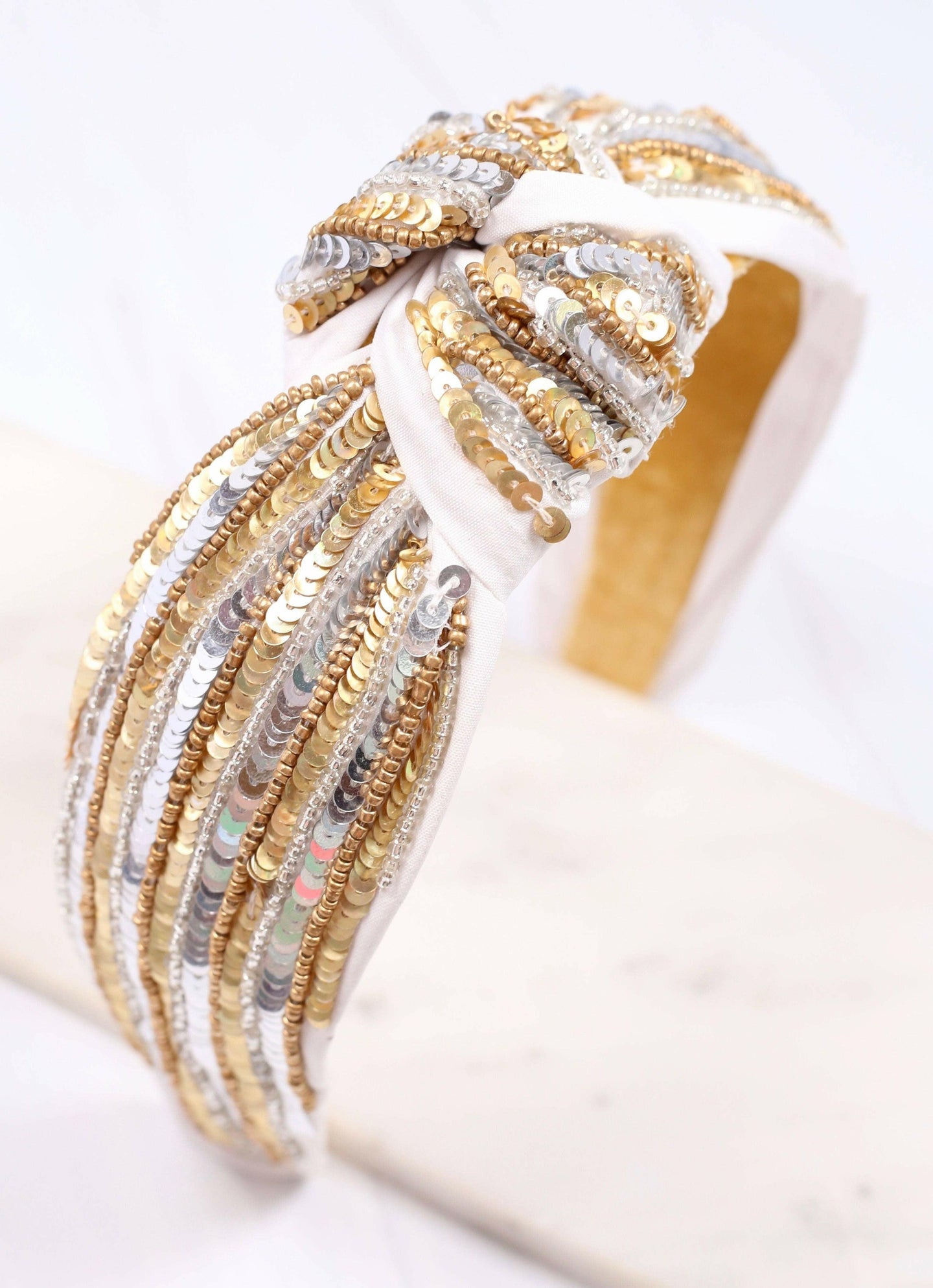 Reynolds Embellished Headband GOLD SILVER.