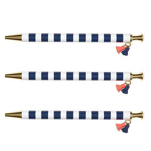 Tassel Pen - Navy Cabana.