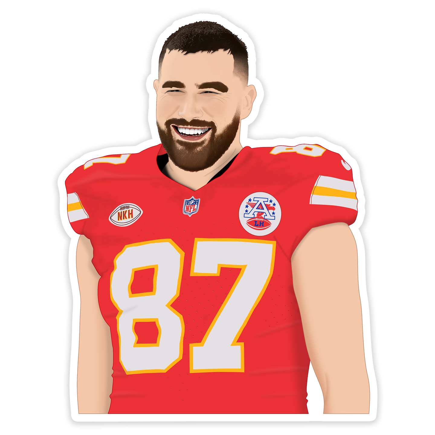 Travis Kelce Kansas City Chiefs Taylor's Boyfriend Sticker.