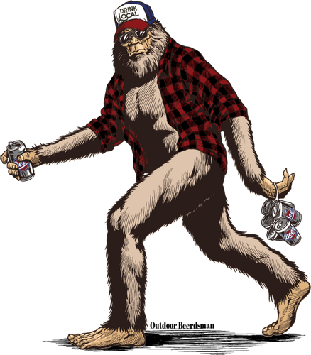 Sasquatch Flannel Decal.