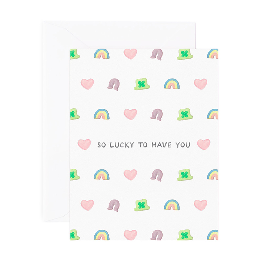 Lucky (Charms) To Have You Thanks Card.