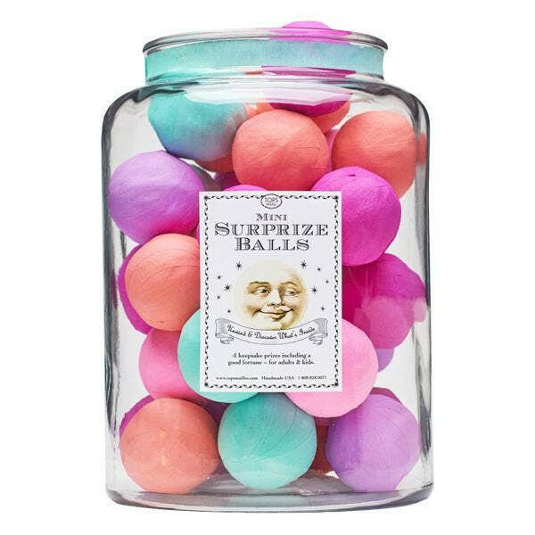 Mini Surprize Balls Sherbet Filled Jar.