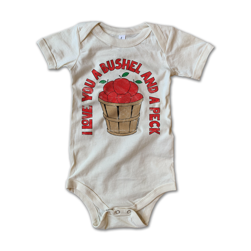 Bushel & A Peck Baby Onesie.