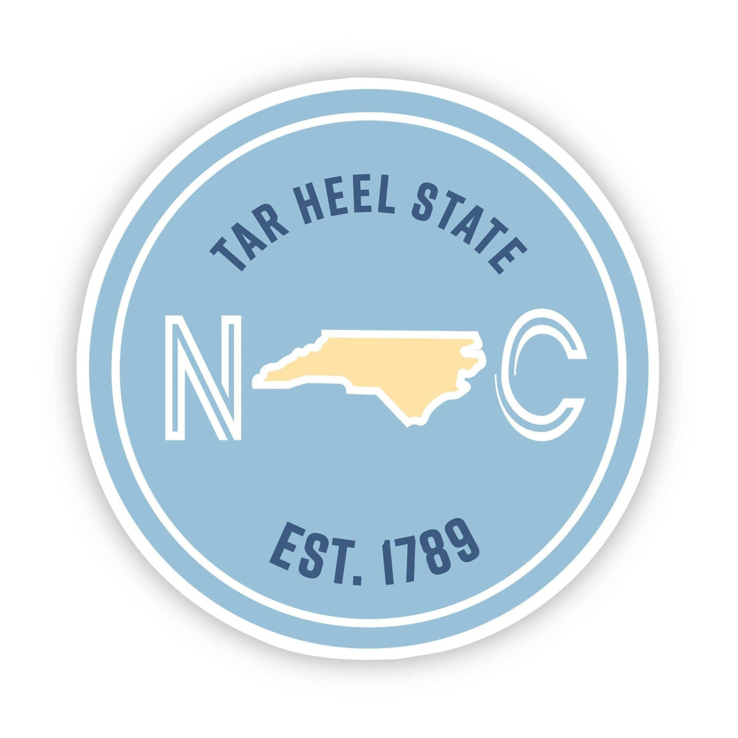 Tar Heel State North Carolina Sticker.