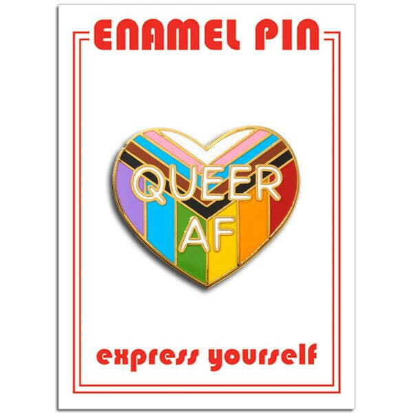 Queer AF Pin.