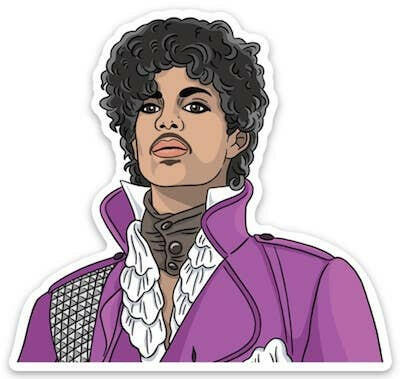 Purple Reign Jacket Die Cut Sticker.