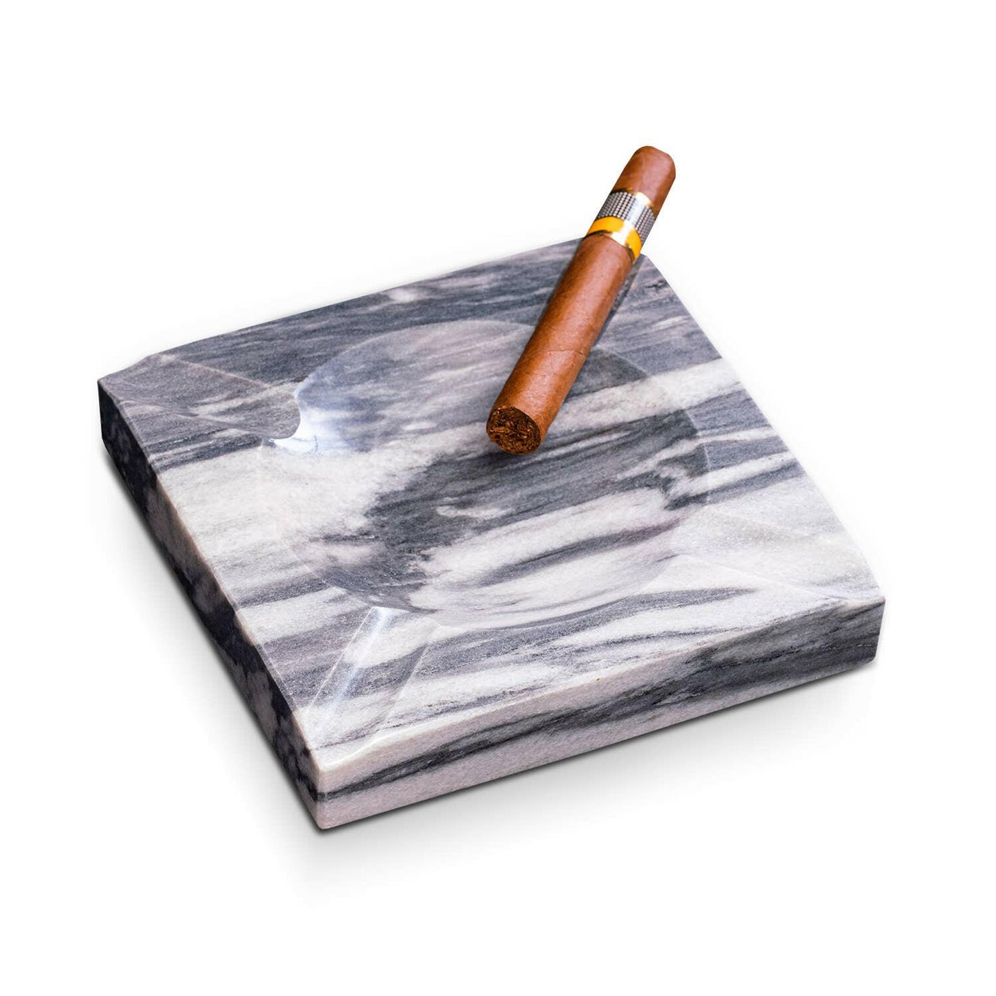 Marble Four Cigar Ashtray - Gray.