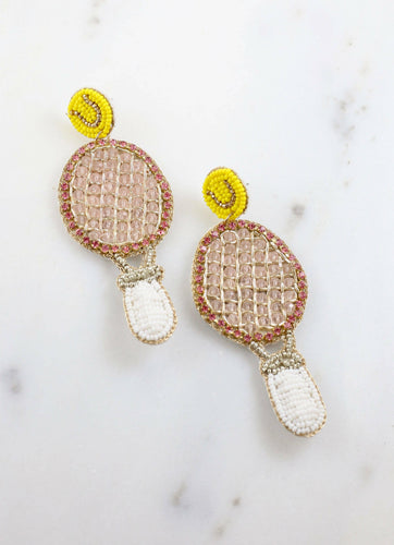 Grand Slam Tennis Racquet Earring MULTI.