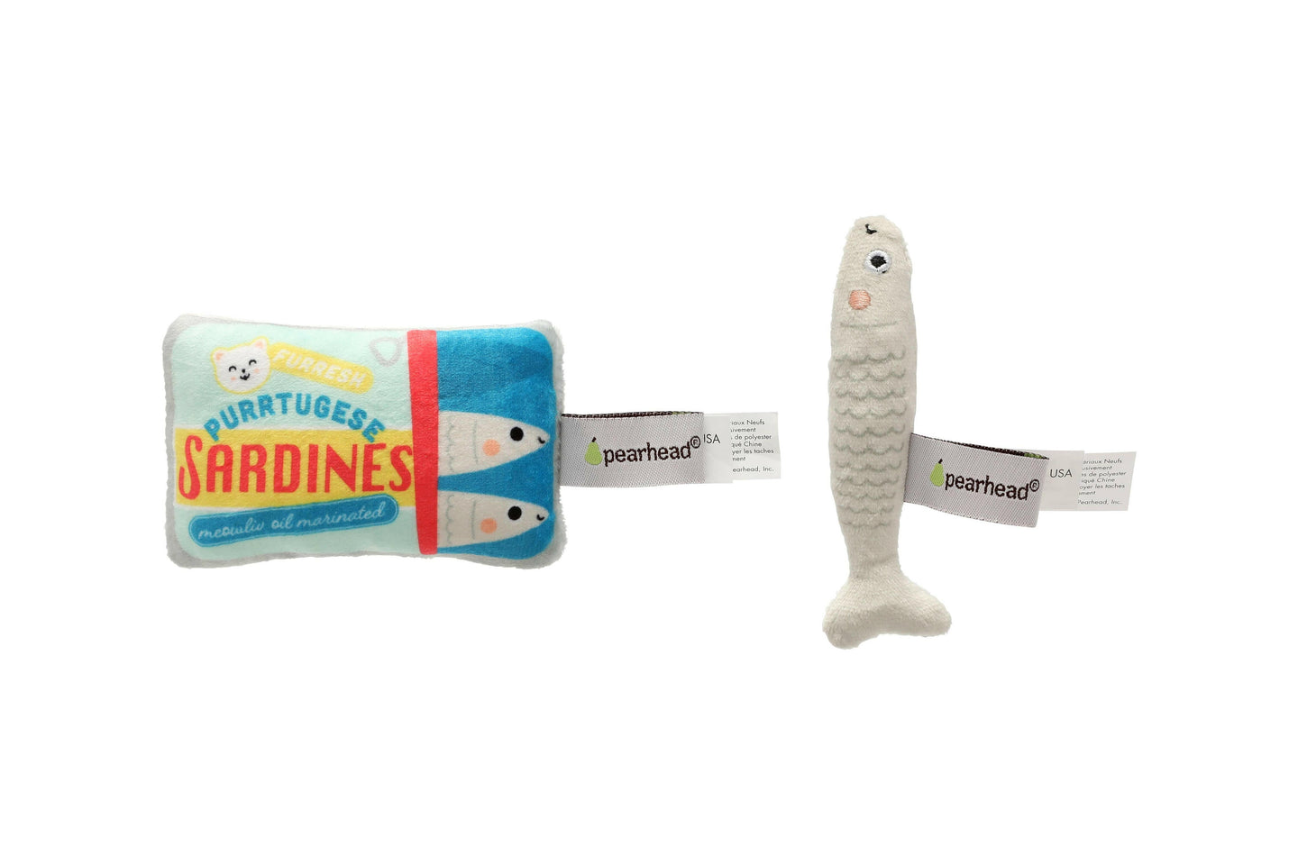 Sardines Cat Toys, Set of 2.