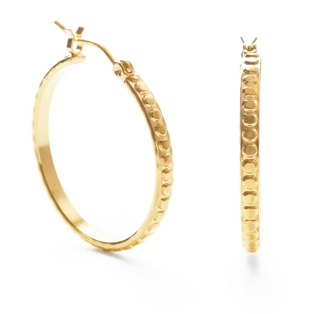Beaded Hoops 1.25