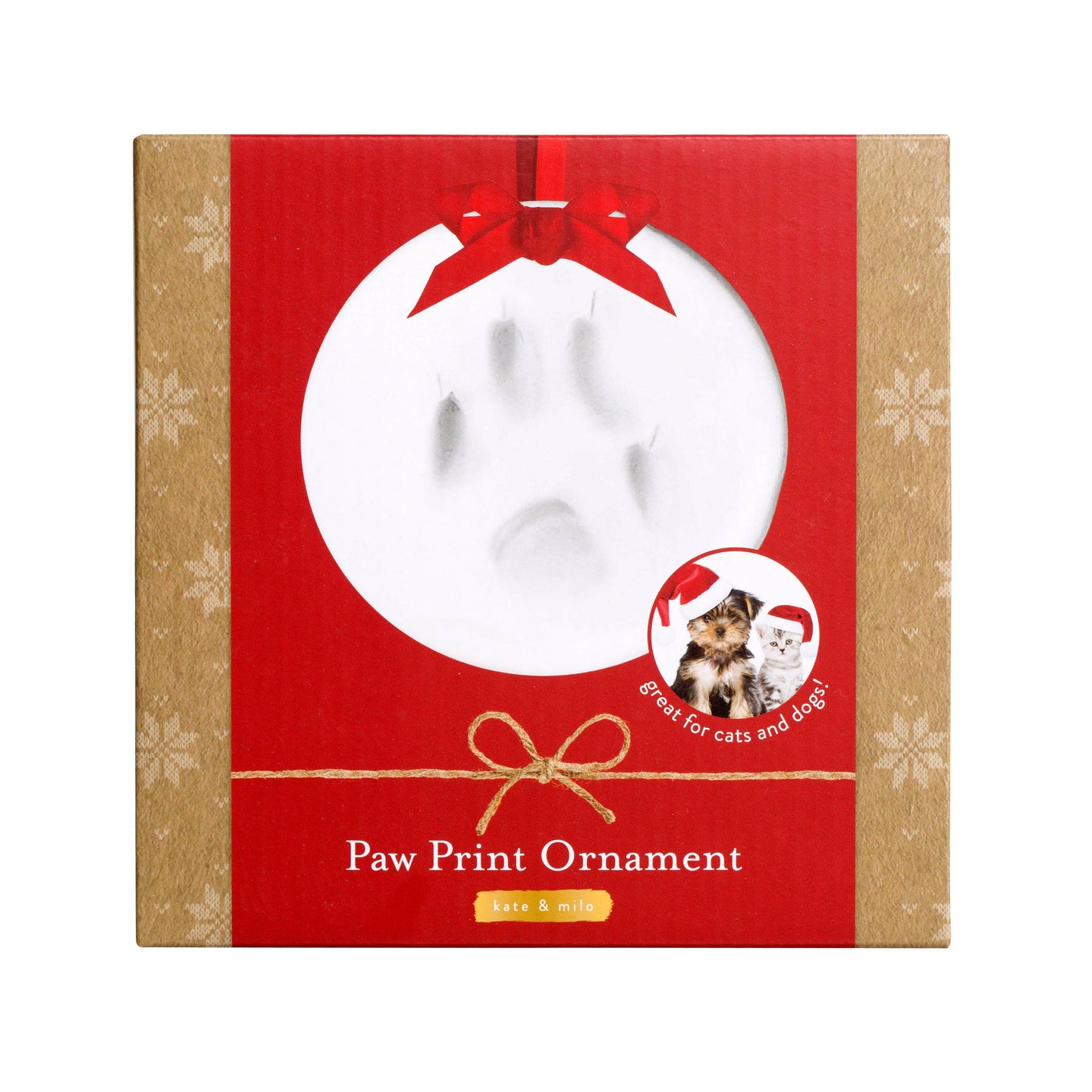 Holiday Pawprints Ornament with Clay Impression Kit.