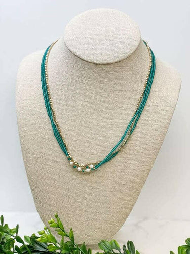 Freshwater Pearl Multi Strand Necklace.