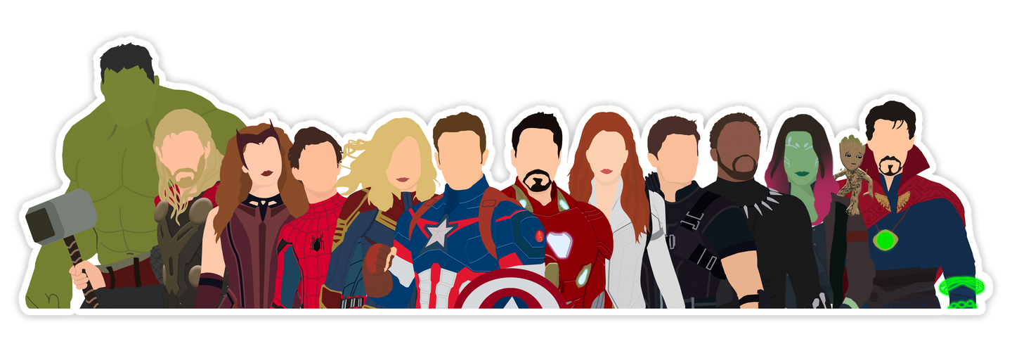 Avengers Full Team Sticker.